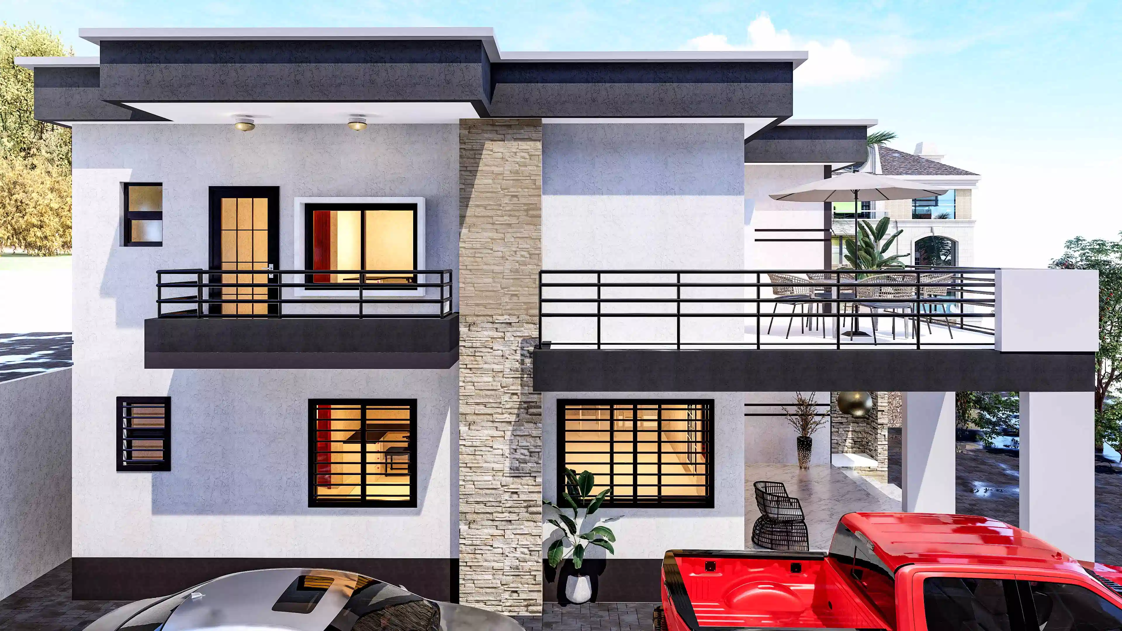 Duplex résidentiel à Odza